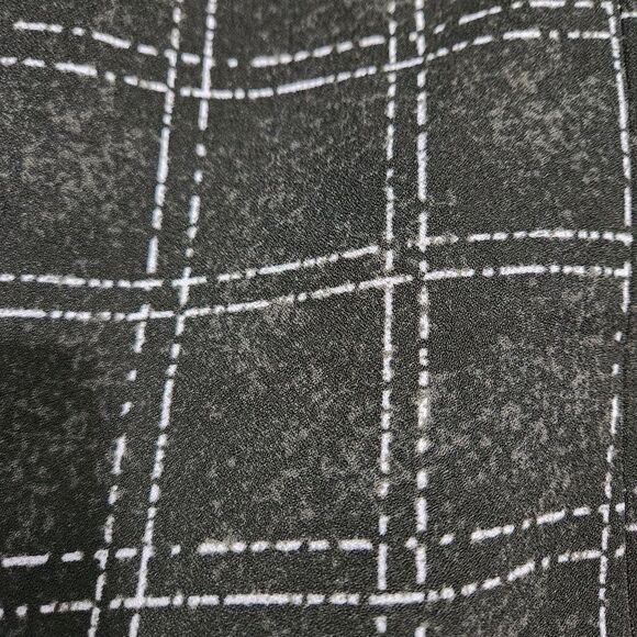 Torrid Crop Blazer Womens 3X Crepe Black Plaid Ruched Sleeve Open Front Witchy - Picture 12 of 12